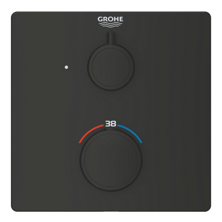 Термостат для душа GROHE Grohtherm 1022152430 (черный матовый)