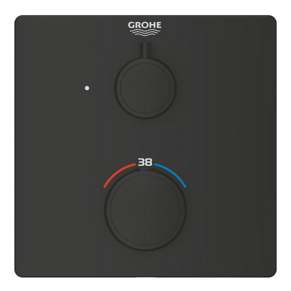 Термостат для душа GROHE Grohtherm 1022152430 (черный матовый)