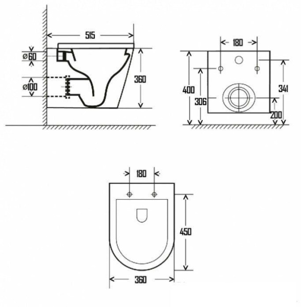Инсталляция с унитазом AQUAme AQM42001CR