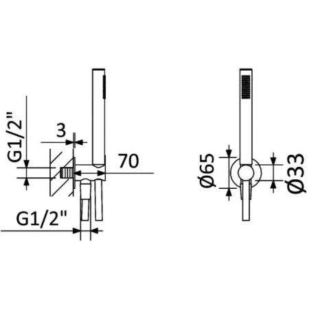 Душевой набор Cezares Czr CZR-B-KD-M-01