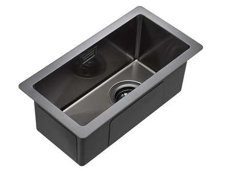 Кухонная мойка Paulmark Klein PM202344-GM вороненая сталь