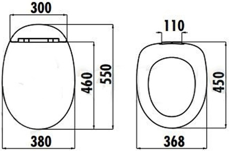 Унитаз безободковый напольный Creavit Foglia FG350-11CB00E-0000