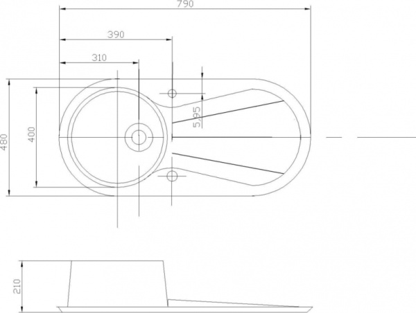 Кухонная мойка Акватон Паола розовая 1A714032PA110