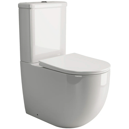 Напольный пристенный унитаз Ceramica Nova Mia Rimless CN1801