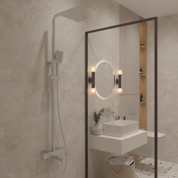 Душевая система с термостатом Oliveeka DOL-739901-CR, хром