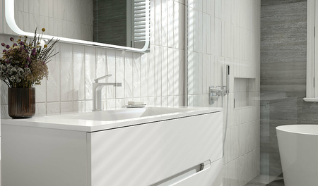 Тумба под раковину Jorno Modul 100  Mоl.01.97/P/W
