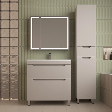 Тумба напольная без раковины 80 см Style Line Остин ЛС-00002397 кремовый матовый
