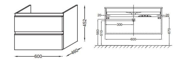 Тумба Jacob Delafon EB2030-RA-G1C
