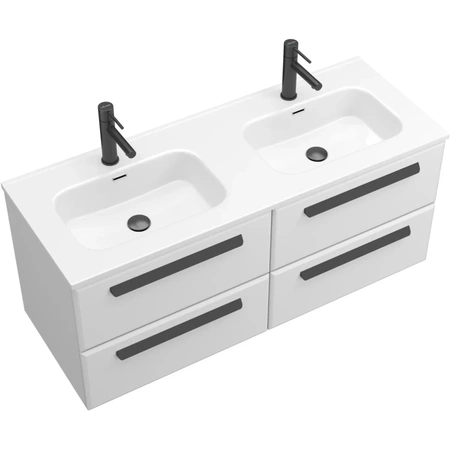 Тумба под раковину Cezares ECO-CER-N-1200-4C-SO-2-BL Bianco Lucido без ручек