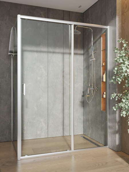 Душевой уголок без поддона (140х88,5) Orange E23-14090TCR хром