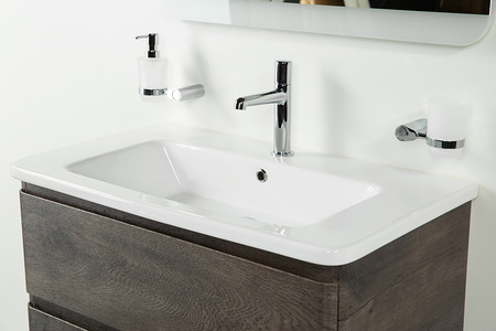 База под раковину BelBagno ALBANO-CER-800-2C-SO-RNG подвесная Robere Nature Grigio