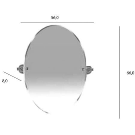 Зеркало Tiffany World TWHA021oro