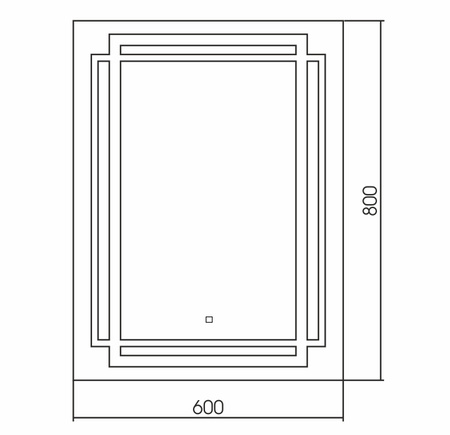 Зеркало (60х80) Silver Mirrors  Мадрид ФР-00001414