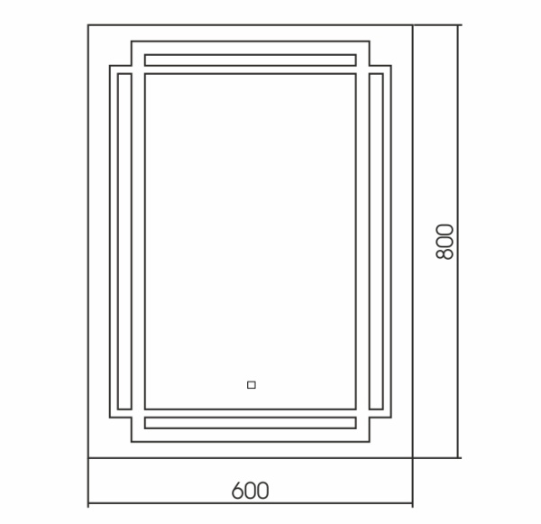 Зеркало (60х80) Silver Mirrors  Мадрид ФР-00001414