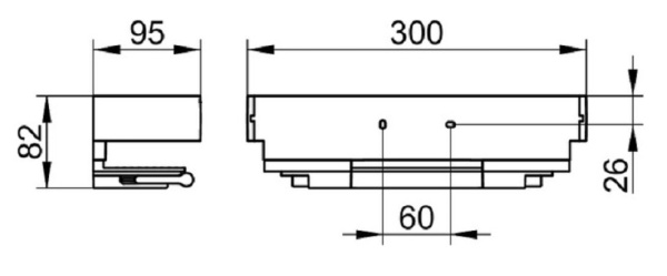 Полка для душа Keuco Edition 11, 11159130000