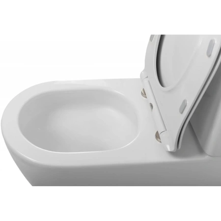 Чаша напольного безободкового унитаза BelBagno Sfera-R BB2141CP-TOR/SC без бачка с сиденьем микролифт