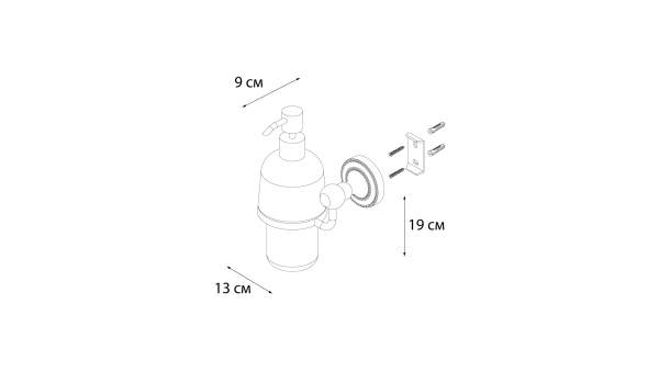 Дозатор жидкого мыла FIXSEN Style FX-41112