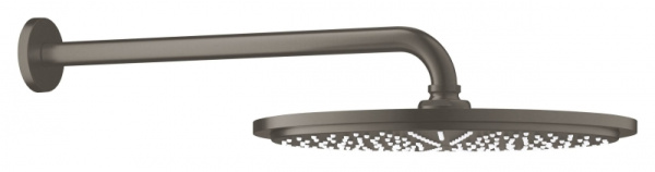 Верхний душ с кронштейном Grohe Rainshower Cosmopolitan 26066 AL0 (26066AL0) темный графит матовый Верхний душ с кронштейном Grohe Rainshower Cosmopolitan 26066 AL0 (26066AL0) темный графит матовый
