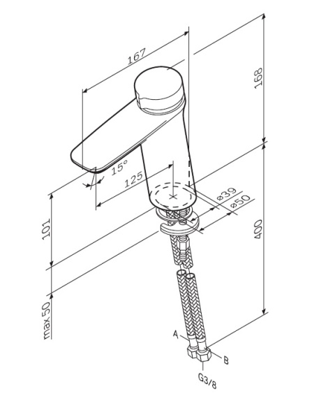 Смеситель для раковины Am.Pm Inspire 2.0 F50A02500