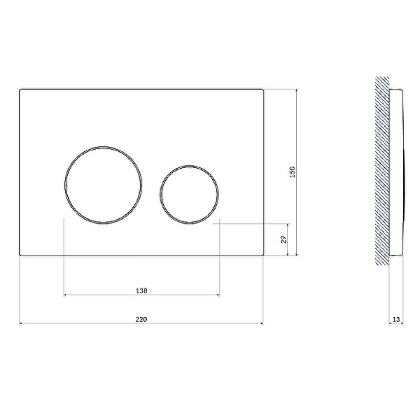 Комплект унитаза с инсталляцией Cersanit Crea 64443 с сиденьем микролифт и клавишей смыва хром глянцевый