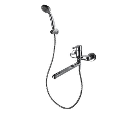 Смеситель для ванны с длинным изливом  Bravat Stream F63783C-LB