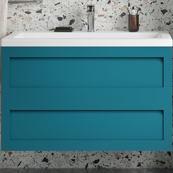 База под раковину Art&max AM-Platino-900-2C-SO-TM Бирюзовый матовый