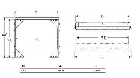 Монтажный короб Geberit Duofix для зеркального шкафа 111.053.00.1