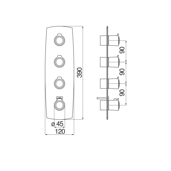 Термостат для ванны Nobili Sofi SI98103CR