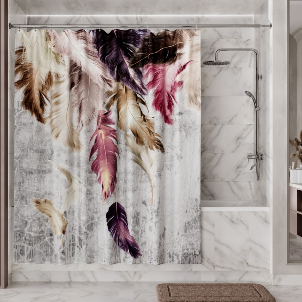 Штора для ванны WasserKRAFT Rossel 180х200 SC-57103