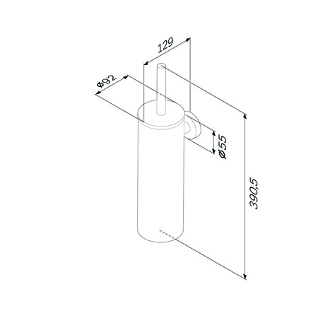 Стойка с туалетной щеткой подвесная Am.Pm Sense L A7433600