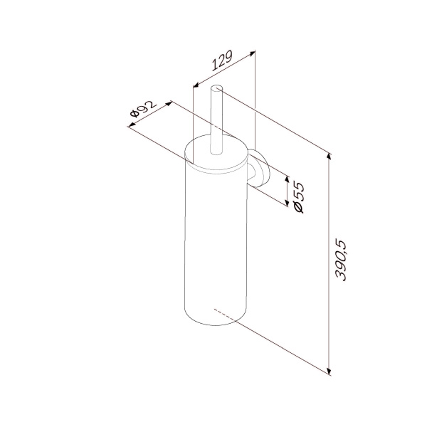 Стойка с туалетной щеткой подвесная Am.Pm Sense L A7433600