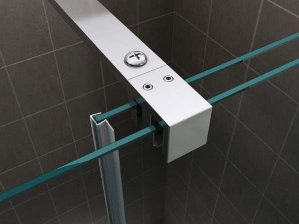 Душевая перегородка (120х200) ABBER Komfort AG09120 хром