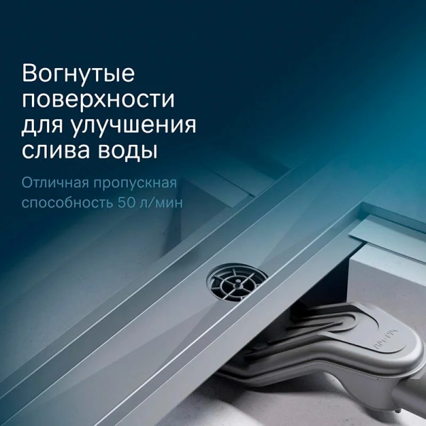 Душевой лоток с решеткой под плитку 50 см Am.Pm MasterFlow W01SC-U11-050-04SB хром матовый