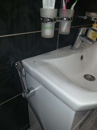 Смеситель для раковины с гигиеническим душем GROHE Eurosmart 23124 002 (23124002) хром