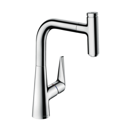 Смеситель для кухни с выдвижным изливом Hansgrohe Talis Select M51 1jet 72822000 хром