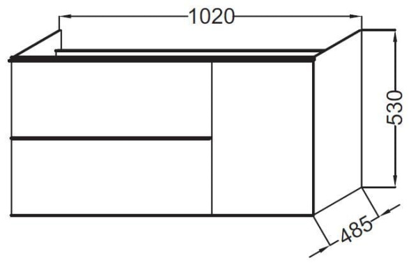 Тумба Jacob Delafon Odeon Up EB891-N14