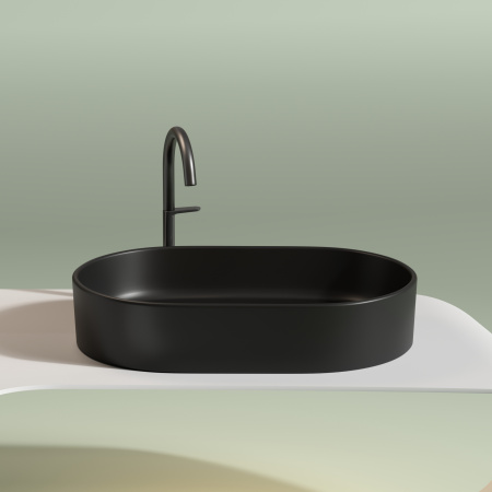 Раковина накладная (60,8х38,5) Ceramica Nova ELEMENT CN6048MB