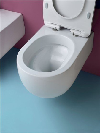 Унитаз подвесной безободковый Kerasan Flo 311130 без сиденья, белый матовый