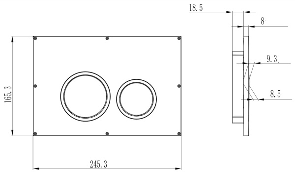 Кнопка смыва Arrow AHM002A