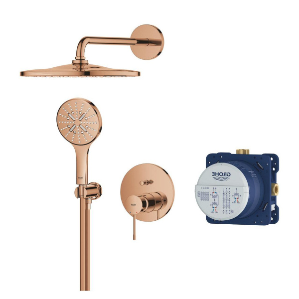 Душевой комплект скрытого монтажа Grohe Essence New 25287 DA0 (25287DA0) тёплый закат глянец