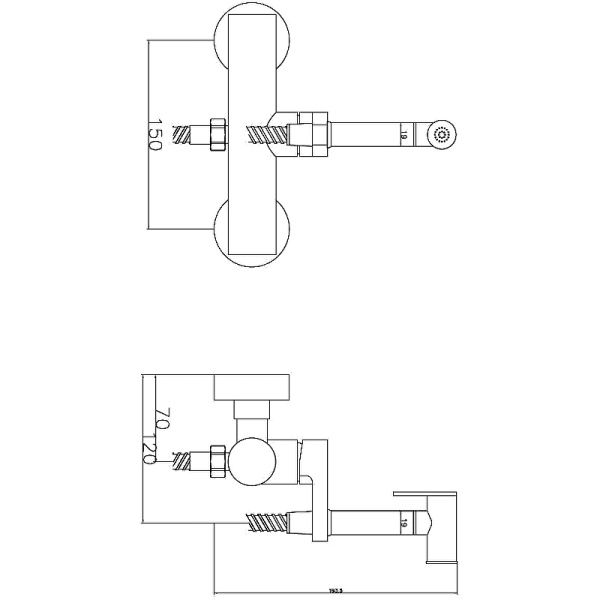 Смеситель с гигиеническим душем Esko SMH08