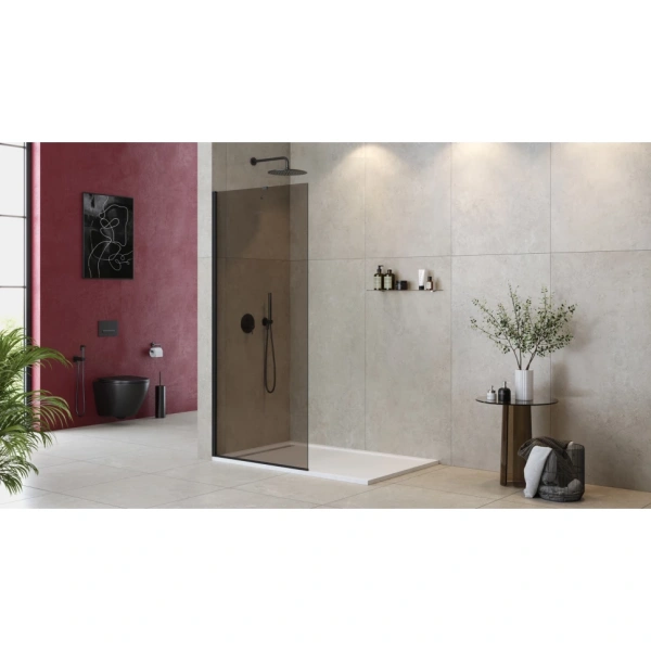 Душевая перегородка 90 см CEZARES LIBERTA LIBERTA-L-1-TB-90-BR-NERO