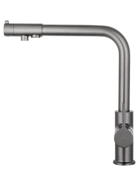 Смеситель для кухни c подключением фильтра WONZON & WOGHAND, темный графит WW-88458008-BGM Смеситель для кухни c подключением фильтра WONZON & WOGHAND, темный графит WW-88458008-BGM