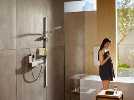 Термостат для душа Hansgrohe Shower Tablet Select 300 13171400 белый/хром
