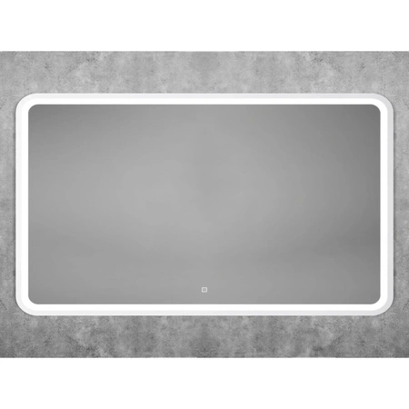Зеркало с подсветкой Art&Max GENOVA AM-Gen-1200-800-DS-F-White сенсорным выключателем