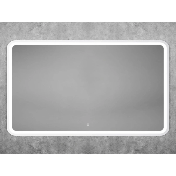 Зеркало с подсветкой Art&Max GENOVA AM-Gen-1200-800-DS-F-White сенсорным выключателем