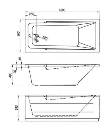 Акриловая ванна Kolpa San Armida 180