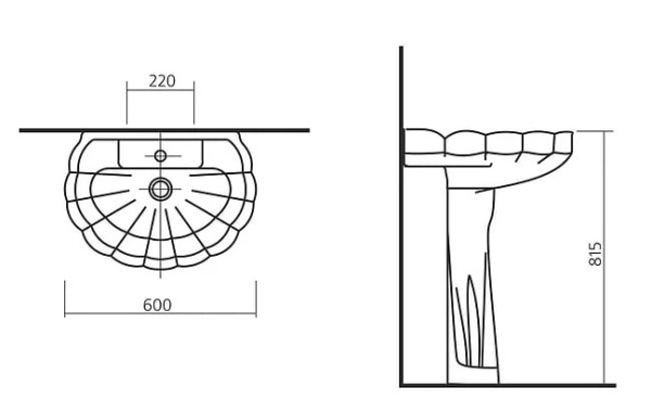 Раковина Sanita Ромашка (60х45) ROMSAWB01