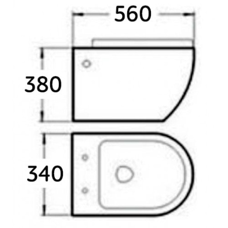 Унитаз подвесной Melana B2380-805