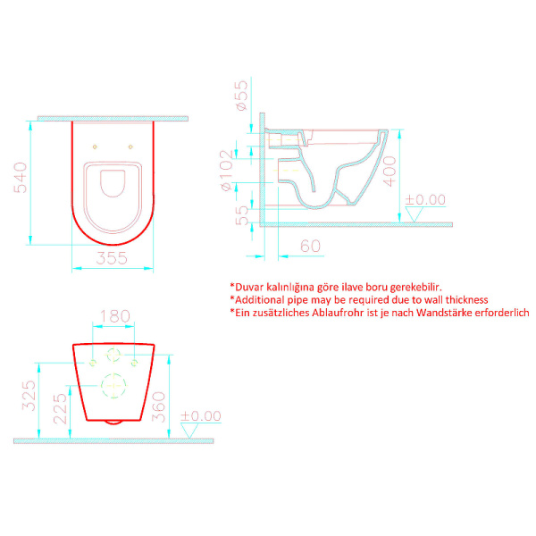 Инсталляция с унитазом Vitra Sanibelle 9878B003-7200